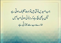 Jab umeedain toot ti hain to buhat takleef daiti hain